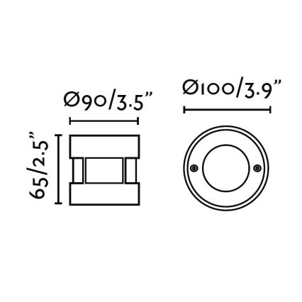 FARO 71498 - LED Vonkajšie nájazdové svietidlo LED/3W/100-240V IP67
