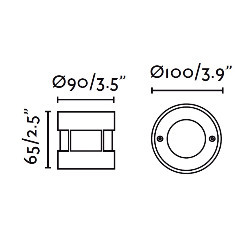 FARO 71498 - LED Vonkajšie nájazdové svietidlo LED/3W/100-240V IP67