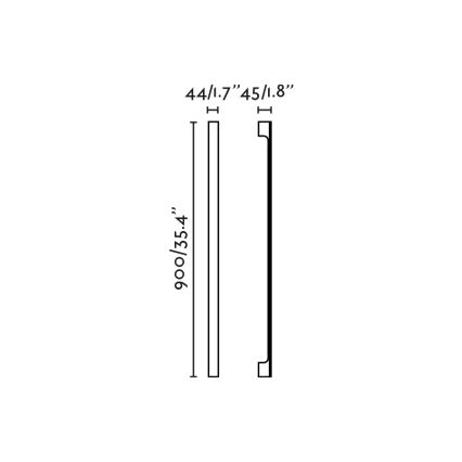 FARO 71803 - LED Vonkajšie nástenné svietidlo LIME LED/10W/230V 2700/3000/4000K 90 cm CRI 90 IP65 čierna
