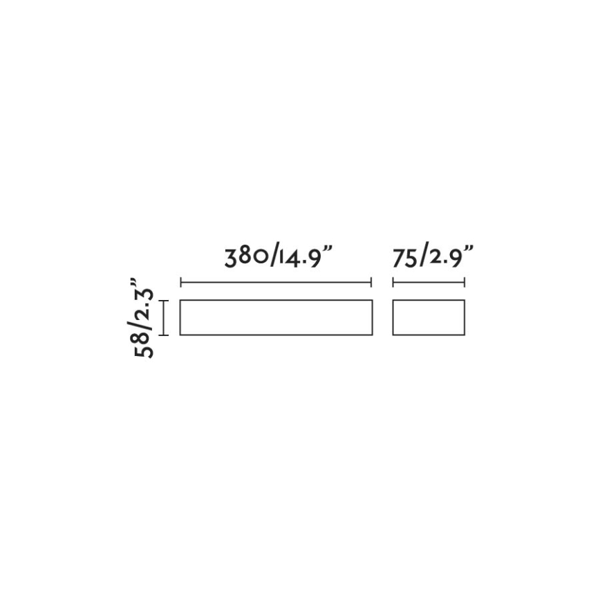 FARO 71904 - LED vonkajšie nástenné svietidlo DORO 2xLED/10W/230V IP65 antracit