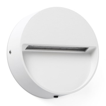 FARO 71961 - LED schodiskové svietidlo DUNE LED/3W/230V 2200/2700/3200/4000K IP65 biele okrúhle