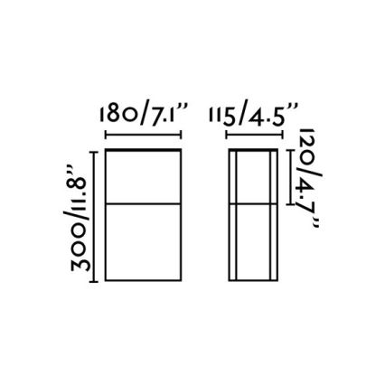 FARO 74441 - Vonkajšia lampa DATNA 1xE27/20W/230V IP44