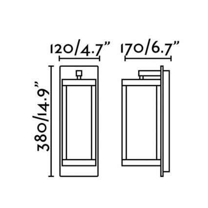 FARO 74453 - LED Vonkajšie nástenné svietidlo KERALA LED/13W/230V IP54