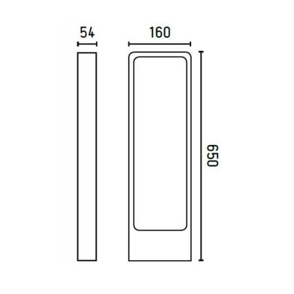 FARO 75520 - LED Vonkajšia lampa DAS LED/5W/230V IP54