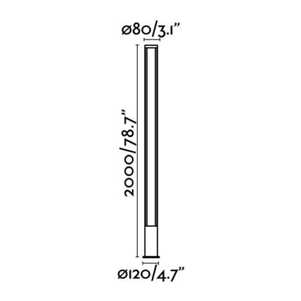 FARO 75602 - LED Vonkajšia lampa GROP-3 LED/27W/230V IP54