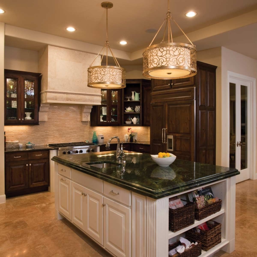 Feiss - Luster na tyči ARABESQUE 4xE27/60W/230V zlatý