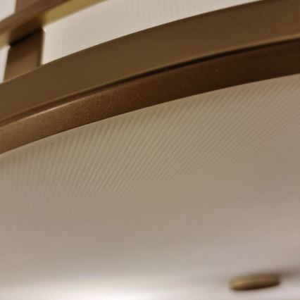 Feiss - Luster na tyči FUSION 3xE27/40W/230V zlatý