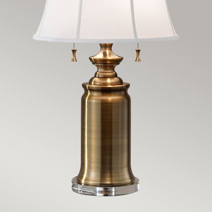 Feiss - Stolná lampa STATEROOM 2xE27/60W/230V mosadz