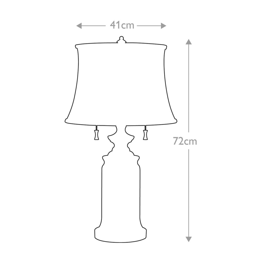 Feiss - Stolná lampa STATEROOM 2xE27/60W/230V mosadz
