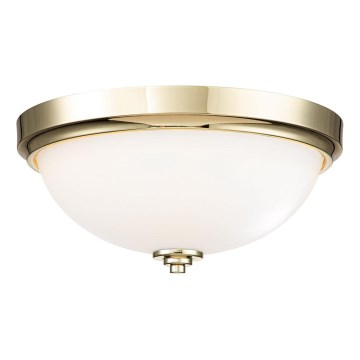 Feiss - Kúpeľňové stropné svietidlo MALIBU 2xE27/60W/230V IP44 zlaté