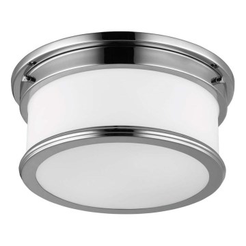 Feiss - Kúpeľňové stropné svietidlo PAYNE 2xE27/60W/230V IP44 matný chróm