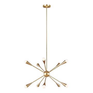 Feiss - LED Luster na tyči JAX 10xG9/3W/230V zlatá
