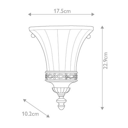 Feiss - Nástenné svietidlo DRAWING ROOM 1xE14/60W/230V