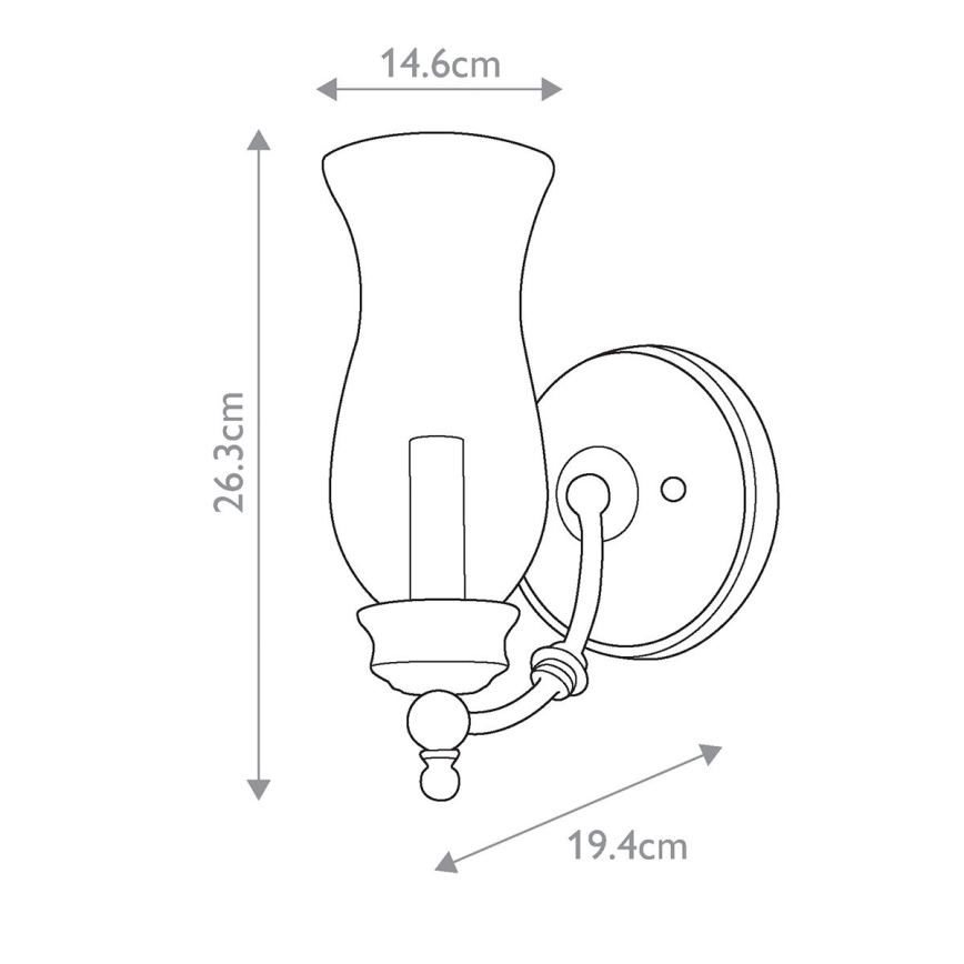 Feiss - Nástenné svietidlo EPICKERING LANE 1xE14/60W/230V