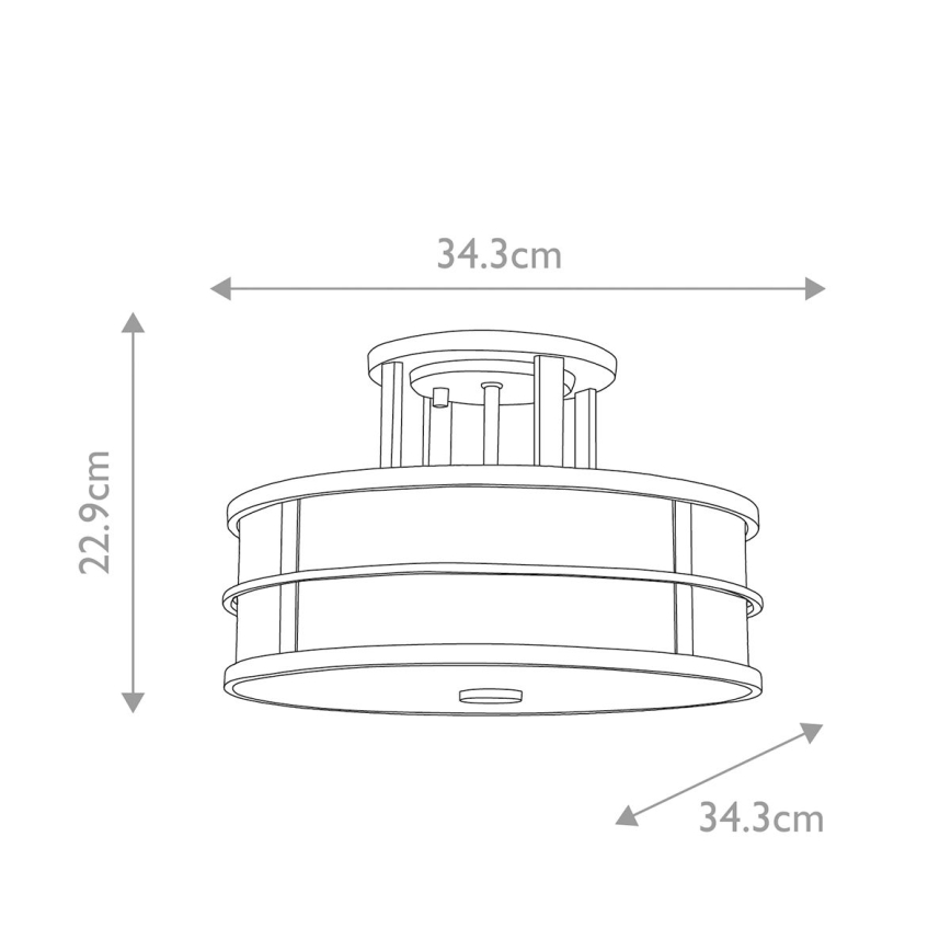 Feiss - Prisadený luster FUSION 3xE27/60W/230V