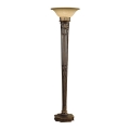 Feiss - Stojacia lampa OPERA 1xE27/100W/230V bronz/béžová