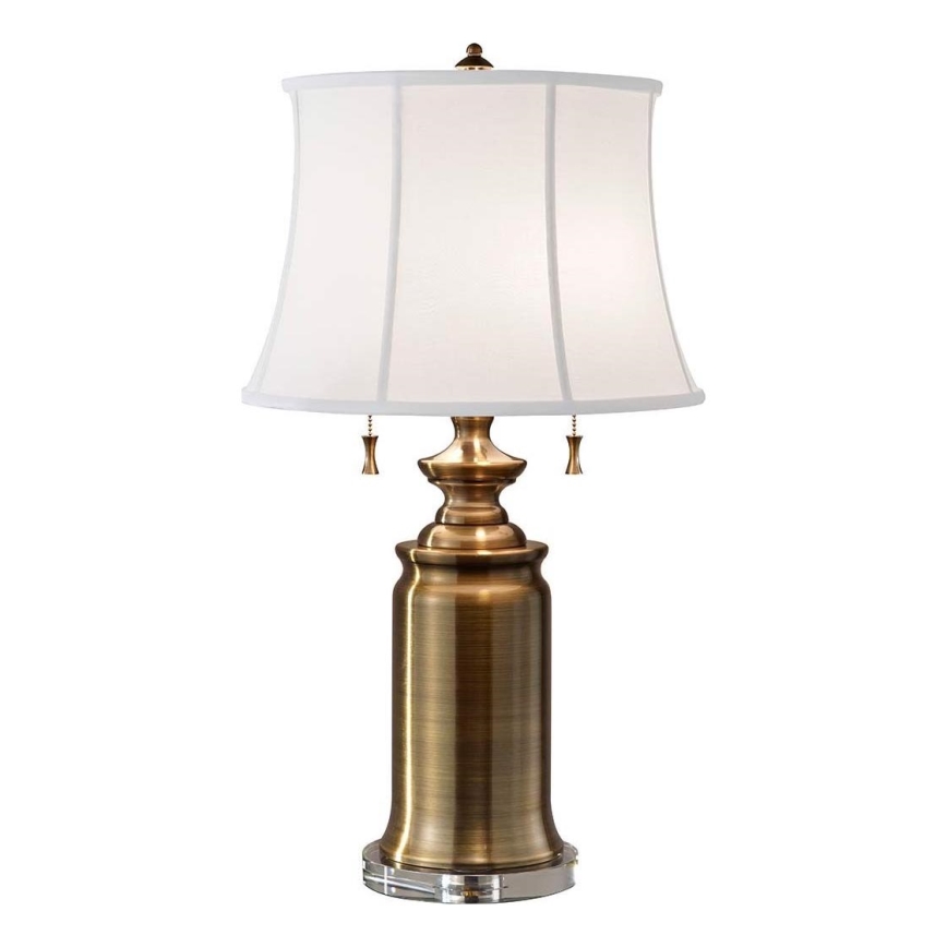Feiss - Stolná lampa STATEROOM 2xE27/60W/230V mosadz