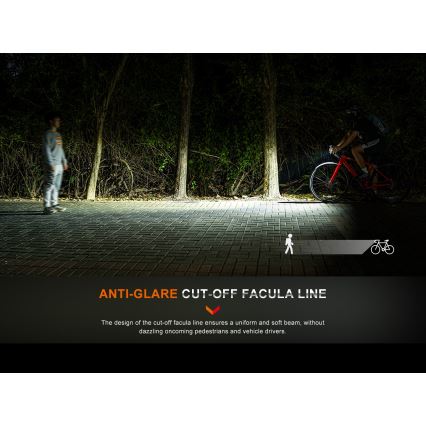 Fenix BC15R - LED Stmievateľné nabíjacie svietidlo na bicykel LED/USB IP66 400 lm 31,5 h 2600 mAh