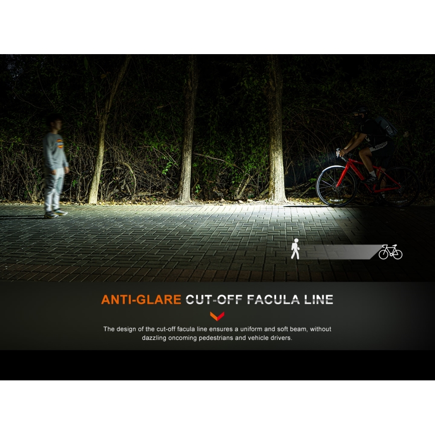 Fenix BC15R - LED Stmievateľné nabíjacie svietidlo na bicykel LED/USB IP66 400 lm 31,5 h 2600 mAh