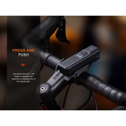 Fenix BC15R - LED Stmievateľné nabíjacie svietidlo na bicykel LED/USB IP66 400 lm 31,5 h 2600 mAh