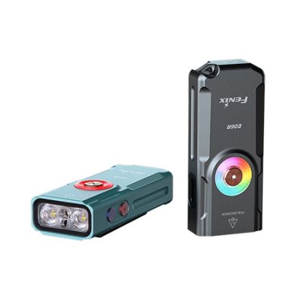 Fenix E06RTKS - LED Stmievateľná nabíjacia baterka UV LED/USB IP66 700 lm 60 h 750 mAh tyrkysová