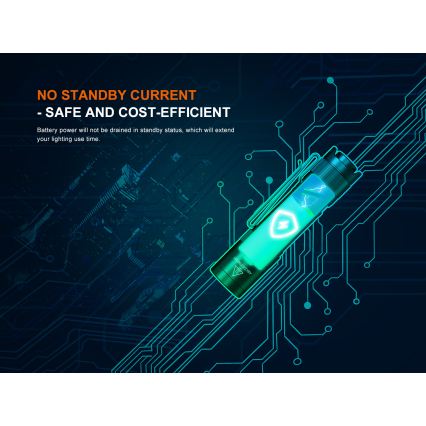 Fenix E12V30 - LED stmievateľná nabíjateľná baterka LED/1xAA 2000 mAh IP68 200 lm 100 h čierna