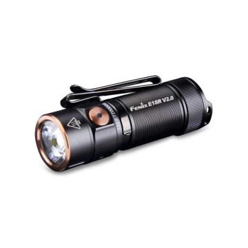 Fenix E18RV20800 - LED stmievateľná nabíjateľná baterka LED/USB/1xCR123A 800 mAh IP68 1200 lm 200 h čierna