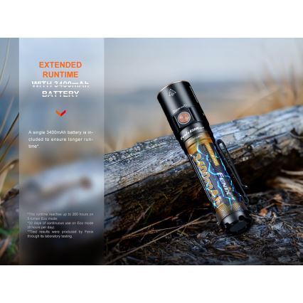 Fenix E28RV20 - LED Stmievateľná nabíjacia baterka LED/USB/2xCR123A IP68 1700 lm 260 h 3400 mAh