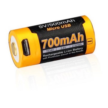 Fenix FERCR123ALIIONUP - 1 ks Nabíjateľná batéria USB/3,6 V 700 mAh