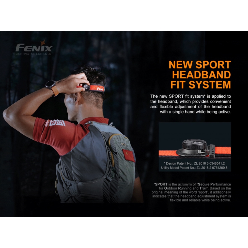 Fenix HL18RTRAIL - LED Nabíjacia čelovka LED/3xAAA IP66 500 lm 300 h