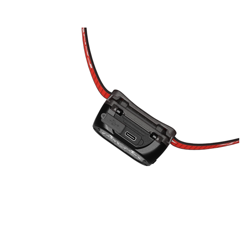 Fenix HL18RTV20BLC - LED Stmievateľná nabíjacia čelovka LED/USB/3xAAA IP66 800 lm 160 h 1900 mAh čierna/oranžová
