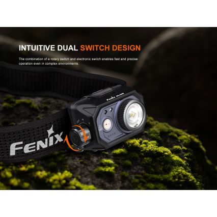 Fenix HL45R - LED Stmievateľná nabíjacia zaostrovacia čelovka LED/USB IP66 1000 lm 240 h čierna
