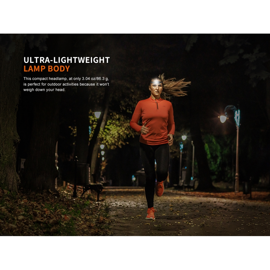 Fenix HM23V20 - LED Stmievateľná čelovka LED/1xAA IP68 300 lm 100 h