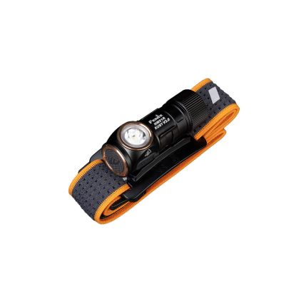 Fenix HM51RV30 - LED stmievateľná nabíjateľná čelovka LED/USB/1xCR123A 950 mAh IP68 860 lm 125 h oranžová