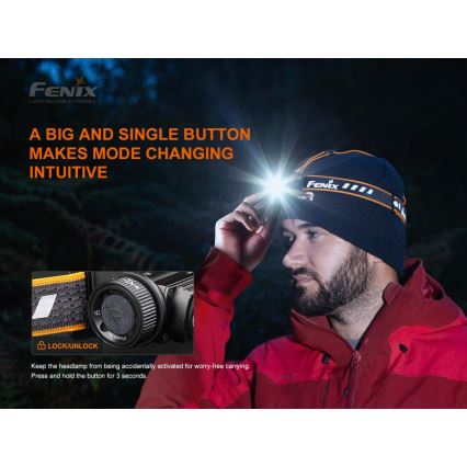 Fenix HM60R - LED Stmievateľná nabíjacia čelovka 4xLED/USB/2xCR123A IP68 1300 lm 300 h 3400 mAh