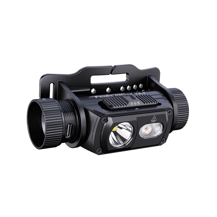 Fenix HM60RV20 - stmievateľná LED nabíjacia čelovka LED/USB 4000 mAh IP68 1600 lm 292 h oranžová