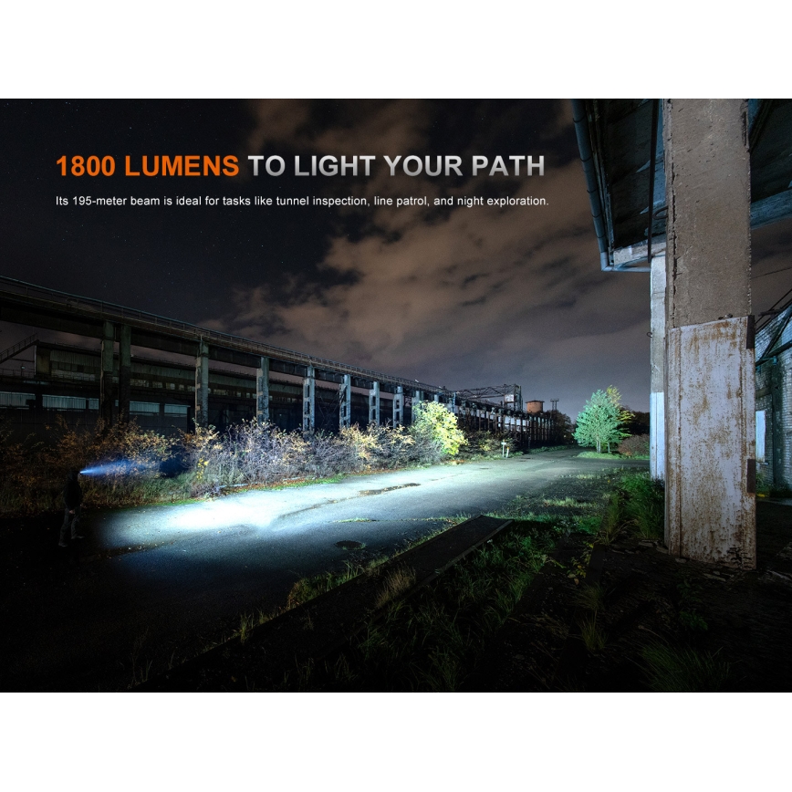 Fenix HM61RV30 - LED stmievateľná nabíjateľná čelovka LED/USB/1xCR123A 4000 mAh IP68 1800 lm 400 h čierna