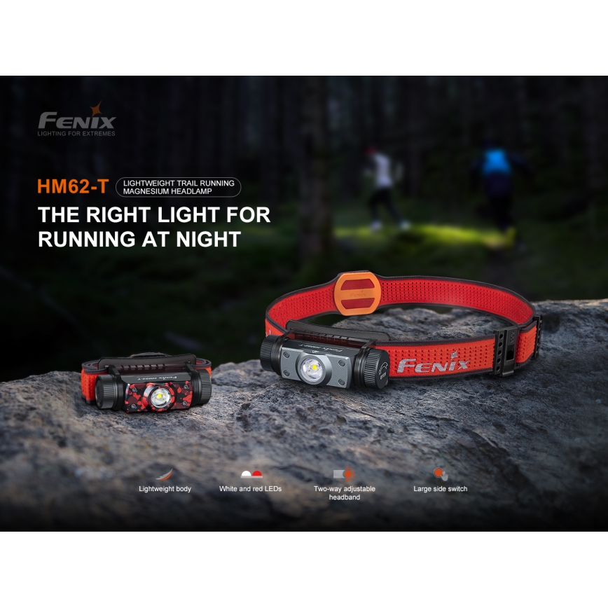 Fenix HM62TMGM - LED Stmievateľná nabíjacia čelovka LED/USB IP68 1200 lm 280 h 3400 mAh