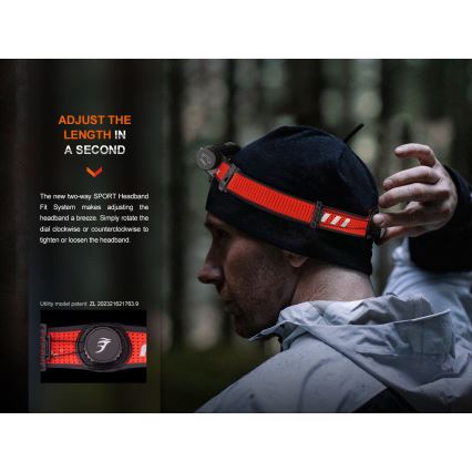 Fenix HM62TMGM - LED Stmievateľná nabíjacia čelovka LED/USB IP68 1200 lm 280 h 3400 mAh