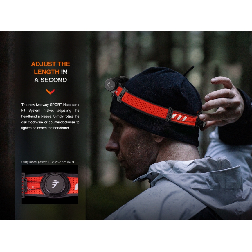 Fenix HM62TMGM - LED Stmievateľná nabíjacia čelovka LED/USB IP68 1200 lm 280 h 3400 mAh