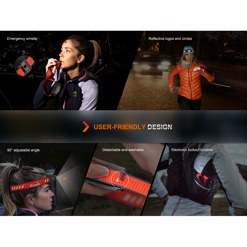 Fenix HM62TMGM - LED Stmievateľná nabíjacia čelovka LED/USB IP68 1200 lm 280 h 3400 mAh