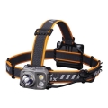 Fenix HP16R1250 - LED Nabíjacia čelovka 3xLED/USB 4xAA IP66 1250 lm 600 h 3000 mAh