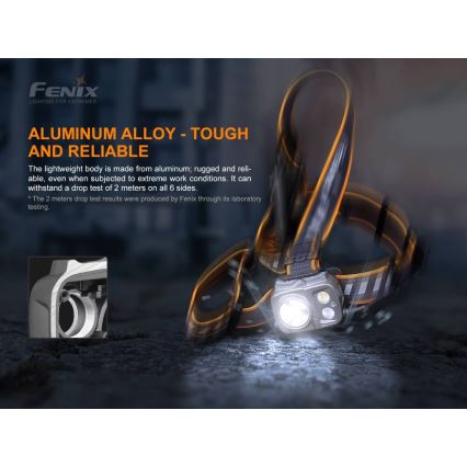 Fenix HP25RV20-LED Stmievateľná nabíjacia čelovka 3xLED/1x21700 IP66 1600 lm 800 h