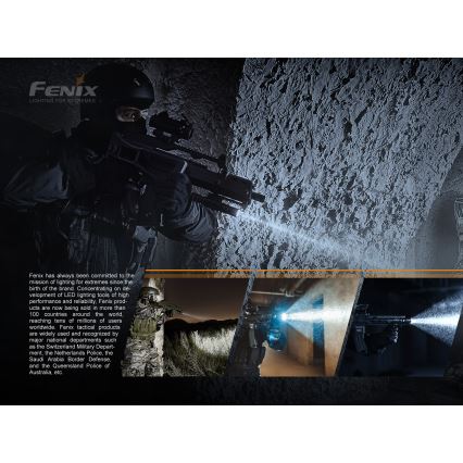 Fenix LR35R - LED Nabíjacia baterka 6xLED/2x21700 4000 mAh IP68 10000 lm 80 h