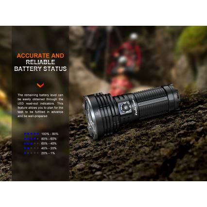Fenix LR40RV20 - LED nabíjacia baterka LED/USB IP68 15000 lm 177 h 5000 mAh