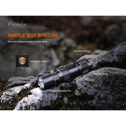 Fenix PD25R - LED nabíjacia baterka LED/USB/1xCR123A IP68 800 lm 70 h 700 mAh