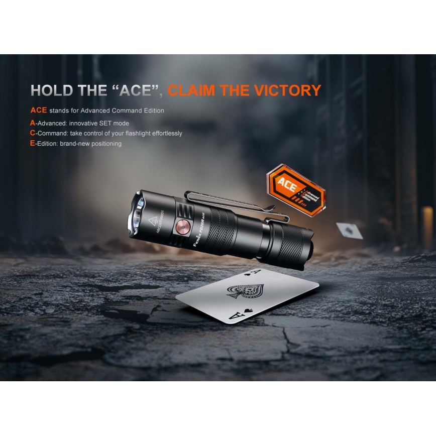 Fenix PD26RACE - Stmievateľná dobíjateľná LED baterka LED/USB 1600 mAh IP68 1300 lm 556 h čierna
