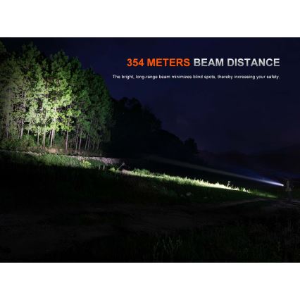 Fenix PD26RACE - Stmievateľná dobíjateľná LED baterka LED/USB 1600 mAh IP68 1300 lm 556 h čierna