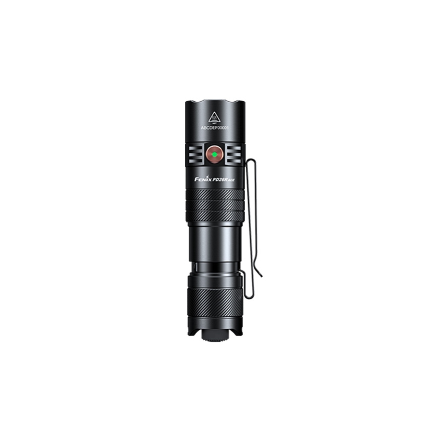 Fenix PD26RACE - Stmievateľná dobíjateľná LED baterka LED/USB 1600 mAh IP68 1300 lm 556 h čierna