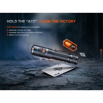 Fenix PD36RACE - LED stmievateľná nabíjateľná baterka LED/USB 5000 mAh IP68 3000 lm 63,45 h čierna